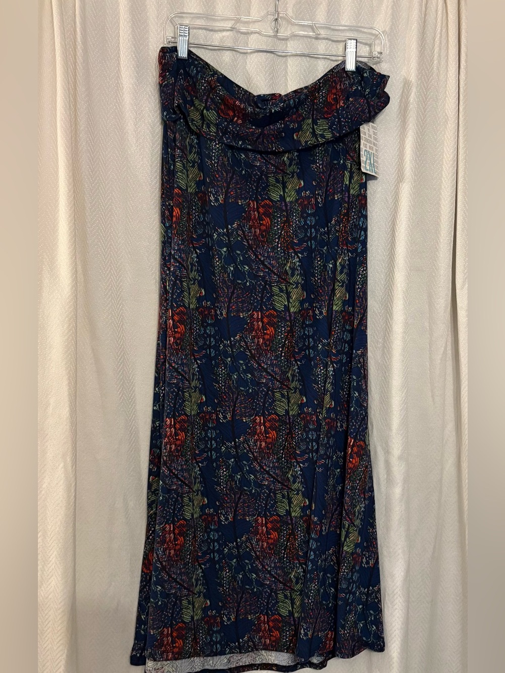 NWT LuLaRoe Blue Floral Maxi Skirt